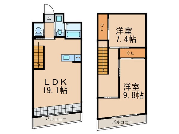 レジデンス住吉の物件間取画像